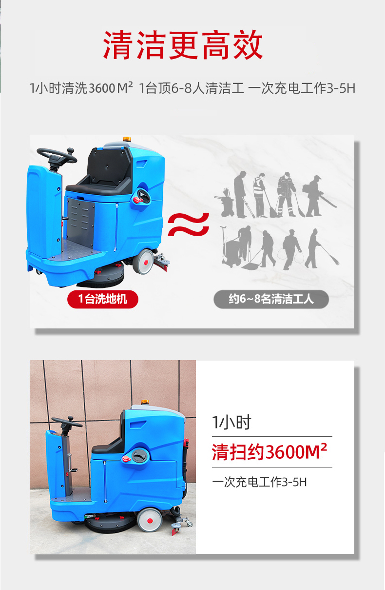 桃园驾驶式洗地机更适合用在高铁站